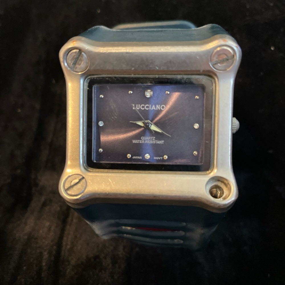 Luciano Square Blue Watch